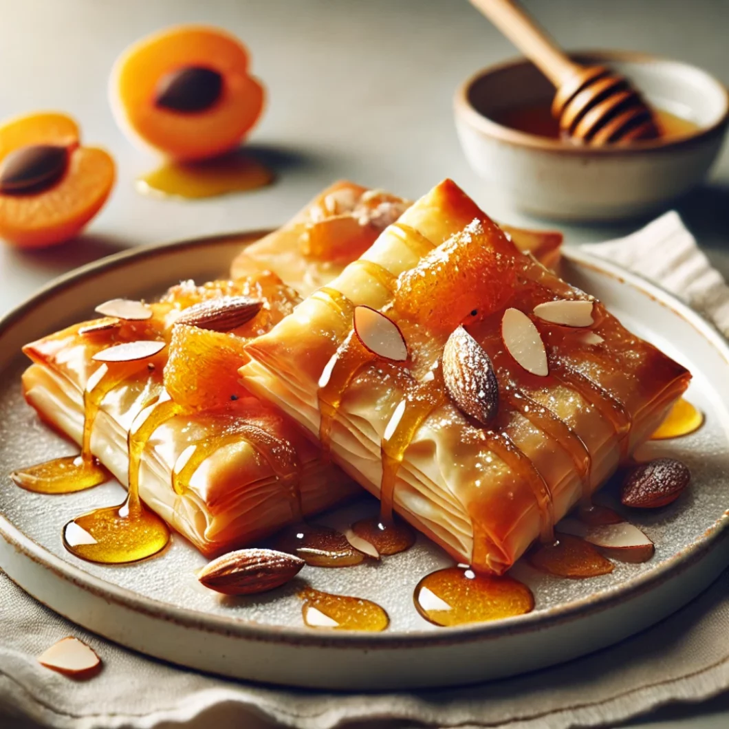 Phyllo Crisps Apricot Honey